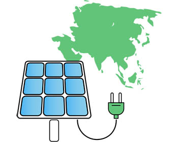 Napelemek Ázsiában Napelemek Ázsiában