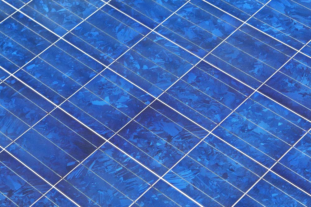 A polikristályos napelem cellák